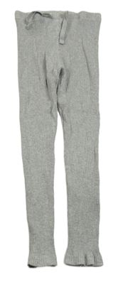 Šedé melírované žebrované legíny Matalan