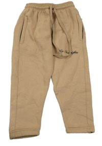 Hnědé tepláky s logem La Famiglia