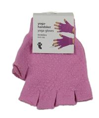 Nové - růžové bezprsté rukavice s protiskluzem 