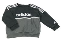 Černo-šedá mikina Adidas