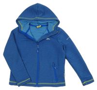 Modrá žebrovaná funkční propínací mikina TRESPASS