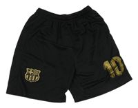Černé sportovní fotbalové kraťasy FCB a číslem
