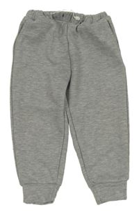 Šedé melírované tepláky SHEIN