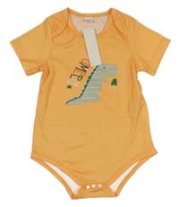 Nové - oranžové body s dinosaurem