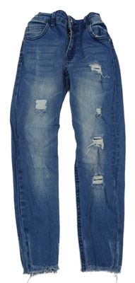 Modré skinny rifle s prošoupáním Denim Co.