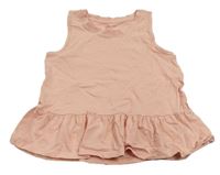 Růžový crop top Tu