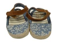 Modro-béžové plátěné capáčky/espadrilky Next 