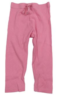 Růžové žebrované legíny Matalan