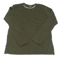 Khaki triko s kapsou a nápisem zn. LC Waikiki