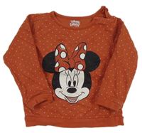 Hnědá puntíkatá mikina s Minnie C&A
