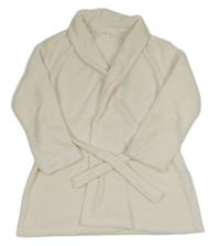 Smetanový chlupatý župan