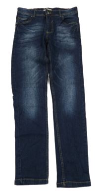 Tmavomodré skinny rifle Alive