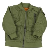 Khaki šusťáková zateplená bunda Nutmeg