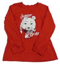 Červené triko s medvědem