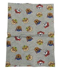 Šedý melírovaný nákrčník s Paw Patrol