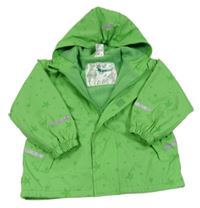 Zelená nepromokavá zateplená bunda s hvězdami a kapucí Impidimpi