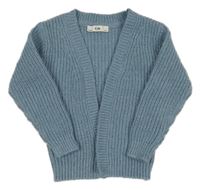 Modrý třpytivý svetrový cardigan C&A