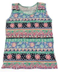 Barevný vzorovaný top