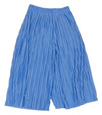 Modré plisované culottes kalhoty Reserved