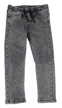 Tmavošedé skinny jogger rifle