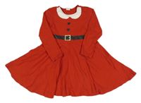 Červené bavlněné šaty - paní Santová H&M