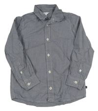 Tmavomodrá kostičkovaná košile 