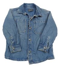 Modrá riflová bunda s kapsami Primark