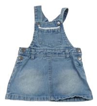 Světlemodré laclové riflové šaty s kapsou Topomini