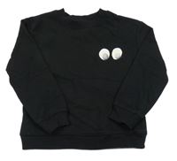 Černá mikina s očima H&M