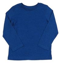 Modro-černé melírované triko urban