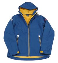 Tmavomodrá sofhshellová bunda s kapucí Trollkids