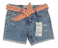 Nové - modré riflové kraťasy s páskem Denim Co.