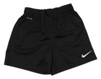 Černé sportovní funkční kraťasy s logem Nike