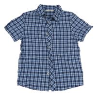 Tmavomodrá kostičkovaná košile H&M
