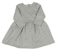 Stříbrné vzorované teplákové třpytivé šaty Primark