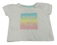 Bílé tričko s nápisy Primark