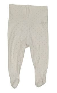 Bílo-růžové puntíkaté polodupky H&M