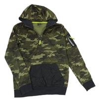 Khaki army pletená mikina s kapucí Chapter young