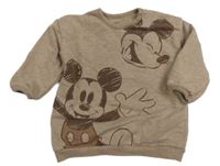 Hnědá mikina s Mickeym George
