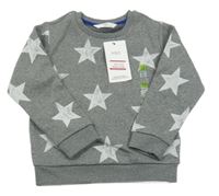 Nové - Šedá mikina s hvězdami M&S