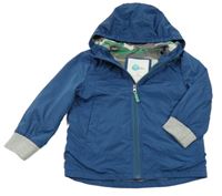 Tmavomodrý šusťákový jarní bomber s kapucí Boden