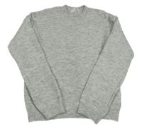 Šedý melírovaný lehký svetr H&M