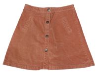 Broskvová manšestrová sukně St. Bernard