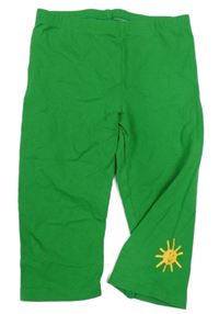 Zelené crop legíny se sluníčkem Tchibo