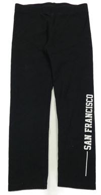 Černé legíny s nápisem F&F