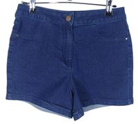 Dámské tmavomodré riflové kraťasy Denim 