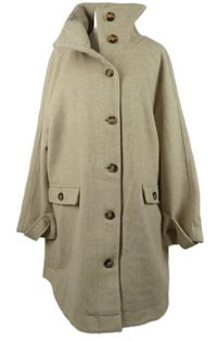 Dámský béžový vlněný kabát MyOwn 