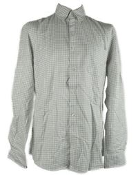 Pánská šedo-bílá kostičkovaná slim fit košile Charles Wright 