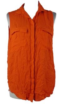 Dámská červená halenka bez rukávů Primark 