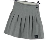 Dámská šedá skládaná minisukně Bershka 